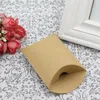 Presentförpackning 50st Xmas Candy Box Bag Craft Paper Pillow Shape Wedding Favor Boxes Pie Party Bags Eco Friendly Kraft Packaging Promotion