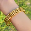 Großhandel 4 teile/satz Luxus Gold Farbe Schmuck Muslimischen Türkischen Armreifen Äthiopischen Afrikanische Frauen Dubai Armband Party Hochzeit Geschenke