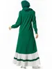 9324ステッチコントラストポケットカジュアルイスラム教徒と快適なアラビアのドレス（ヘッドスカーフを除く）