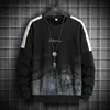 Sweats pour hommes décontracté col rond mode impression Harajuku Style hommes sweats à capuche à manches longues Streetwear sweat 4XL 211217