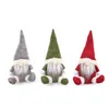 God jul Svensk Santa Gnome Plysch Dock Ornaments Handgjorda Semesterhus Party Decor Christmas-Decor Sn3031