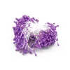 Couronnes de fleurs décoratives violet étamine artificielle baies de cerisier Bouquet de mariage décoration de noël bricolage couronne Scrapbooking artisanat Acce