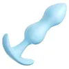 NXY Anal Plug Soft Silicone Pluggs Nybörjare Stimulator Trainer Sex Play Toy New1215