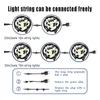 10m 20m 30メートル商業用グレードの防水屋外LEDストリングライトS14電球接続可能な花の庭の休日の結婚式のLEDライト211104