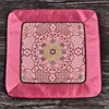 Newchinese Dining Table Mat Patchwork Luxury Vintage Square Isulation Pad Natural Mulberry Silk Placemats Wholesale LLF11967