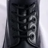 Bottes UYOYU Femme Dentelle Automne Femmes Dames Chunky Wedge Plate-forme Noir Cuir Verni Cheville Punk Goth Arrivée 2021