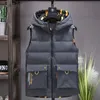 Gilets pour hommes 2021 Chaleco Hombre Gilet Veste Automne et hiver Manteau de camouflage épais sans manches pour garder au chaud 2 visage nous