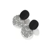 Trendy Unieke Polymeer Clay Charms Leopard Drop Oorbellen Voor Vrouwen Leuke Multi-Color Ronde Hanger Dangle Earring Sieraden