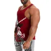 Nieuwe Heren Merk Kleding Musculacion Tanktop Katoenen Mouwloze Shirts Trainen Mannen Gym Vest Bodybuilding Mannen Print Tank top 210308