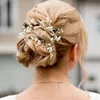 Wedding Jewelry Headbands Hairbands Crystal Pearl Engagement Hair Accessories For Bride 100% Handmade Headdress Romantic M035