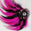 Luxury Rose Feather Crystal Brooch Pin Men Women Wedding Party Jewelry Accessories Corsage Handmade Gift Idea For Her