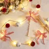 Christ String Light Outdoor Imperproof Pine GildS LED Copper fil Copper Fairy Garland Patio Holiday décore lamp3070674