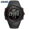 Nowy Hot Smael Marka Sport Watch Męskie Moda Casual Electronics Wristwatches Wielofunkcyjny Zegar 50 metrów Wodoodporne godziny 1237 q0524