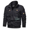 Män Jackor Zipper Bomber Green Coat Man Windbreaker Utomhus Militär Mode Kläder Höst Toppar 210928