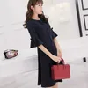 女性の女性のドレス女性のドレスvestidos半袖夏のドレス女性Vネックシフォン女性ドレスvestido de Mujer D621 210602