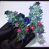 Pins Brooches SHANICE Colorful Big Butterfly Brand Green Cubic Zirconia Crystal Brooch For Women Pearl Shell Sweater Corsage Seau22