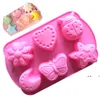 Baking Moulds 6 Even Insect Moon Love Silicone Cake Gelly Chocolate Bakery Molds Manual cold Soap Mold Pan Pastry Form Cupcake RRB11544