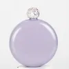 NEU! Holografische Glitzer-Spirituosenflasche, 142 ml, handgroße Flasche aus Edelstahl mit Strassverschluss, perfektes Geschenk für Frauen