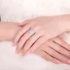 JewelryPalace Fede nuziale vintage Anello di fidanzamento Set Cubic Zirconia Diamante simulato Anello in argento sterling 925 da donna 215602565