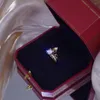 Pierścienie klastra luksus Shine cyrkonia pierścień koron dla kobiet 14K prawdziwy złoty urok znakomity diamentowy bagae anilos biżuteria wisiorek urodzinowy