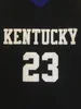 Kentucky Wildcats 23 Jodie Meeks 24 Jamal Mashburn Maglia da basket blu, bianca o personalizzata qualsiasi giocatore per qualsiasi nome Maglie da ricamo da uomo