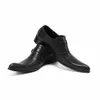 Specjana palec palenczy Modna sukienka czarne oryginalne skórzane buty mężczyźni miękki komfort zapatos hombre d e