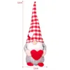 バレンタインデーの顔のない人形飾り愛Gnomeカップル人形ホームウィンドウの装飾ギフト玩具W-01355