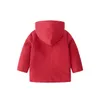 Neue Frühling Herbst Baby Jungen Mädchen Windjacke Jacken Kinder Mit Kapuze Mäntel Neue Mode Kinder Woolen Outwear Jungen Jacke Mädchen Schleie Mantel