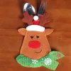 Christmas Decorations Xmas Decor Lovely Snowman Kitchen Tableware Holder Pocket Dinner Cutlery Bag Party Table Decoration Sets