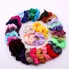 Grampos de cabelo Barrettes inteiros 304050PCS Women039s Fashion Band Velvet Girl Rubber Elastic Accessories4293304