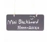 Висячие деревянные мини-доски Двусторонняя вечеринка стираемая доска Chalkboard WordPad Сообщение Знак Black Board Cafe Office Школьные принадлежности WLL660