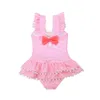 Beautiful de maillot de bain de maillots de maillots de maillots de maillots de maillots de maillots de maillots de maillots de bain pour enfants Enfants Fresh Fresh Princess Tassels Maillot de bain Beachwear 210529