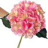 Kunstmatige Hortensia Bloem 80cm/31.5" Nep Enkele Hortensia Zijden Bloem 6 Kleuren voor Bruiloft Centerpieces Home Party Decoratieve Bloemen