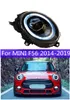 2 шт. для MINI F56 светодиодные фары 2014-19 F54 F55 F57 R60 автомобильные полностью светодиодные указатели поворота дневные ходовые огни линзы дальнего/ближнего света