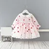 Nouveau-né bébé fille robe princesse bébé robes pour filles premier anniversaire baptême robe de fête enfants robes 0-3y bébé vêtements Q0716