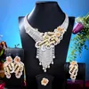 Earrings & Necklace Missvikki Luxury Bold Big African Gold Jewelry Sets Nigerian Wedding DUBAI Beads Bridal Jewellery Set Cubic Zircon