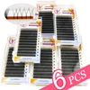 Falska ögonfransar Fabrikskvalitet Y Formvolymförlängning 6 Trays Eyelash 0,07 C8-15 Mix Lash Natural Soft Premade Fans Faux Cilios4501153