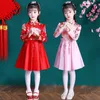 robes de cheongsam rouge