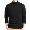 Maglione da uomo Solido Pullover Collo a lupetto Primavera e autunno Abbigliamento sottile Moda Canottiera Taglia da M a 4XL 211102