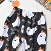 2021 New Infant Newborn Baby Halloween Clothes Cartoon Print Ghost Costumes Cute Festival Baby Boys Girls Clothing Sets 0-18m G1023