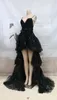 A-Line Cocktail Dresses paghetti Straps Tea-Length Black Tulle Prom Homecoming Dresses Vestido Con Tul Party Evening Special Dress
