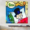 Alec Graffiti pop painting street urban on canvas Poster and print pictures for living room home Wall art T200904