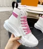 2022 Designer Squad Sneaker Bottes Chaussures Mode Beaubourg Bottines en cuir de veau Chunky Martin Hiver Dames Soie Cuir de vachette Plate-forme Plate High Top Taille 35-41