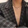 Pendant Necklaces 2021 Fashion Personality Cross Square Multilayer Hip Hop Long Chain Cool Simple Necklace For Women Men Jewelry Gifts