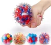 DNA Fidget Toys Squishy Stepy Ball Ball Squeeze Toy Sensory Juguete Aliviar la tensión Inicio Viaje y Oficina GRATIS Uso Diversión para Niños Adultos FY9409