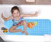 Long Anti Slip Bath Tub Mat Bathroom Shower Mat Blue Antibacterial Machine Washable for Bathroom,Kids Toddler Senior 210622
