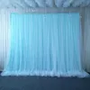 Party Decoration Sliver Gray Tulle Chiffon Backdrop For Bridal Shower Wedding Ceremony Curtains Po Booth Background