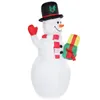 Inflatable Christmas Snowman Model LED Light Colorful Rotate Airblown Dolls Toys for Home Household Parties Christmas Accessories