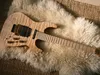 Jack Son PC1 Phil Collen Qulited Maple Chlorine Natural Electric Guitar Floyd Rose Tremolo Bridge Locking Nut, Gold Hardware