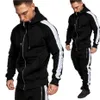 Zogaa Brand Herr Tracksuit Casual Cotton Tracksuit Men 5 Colors Tracksuit For Men 2 Pieces Set Dragkedja Sweatsuit Plus Size S-XXXL 201210